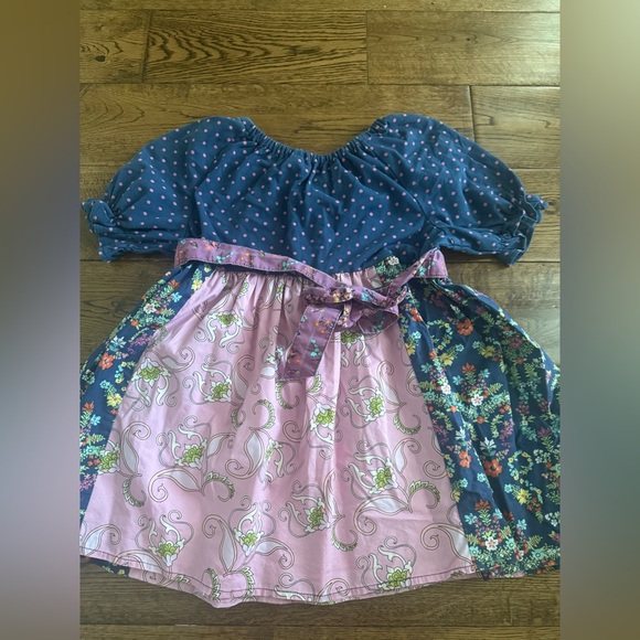 Matilda Jane Colorful Paisley Ruffle Tunic Top Size 10 - Picture 3 of 4